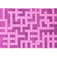thumbnail image 1 of Ahgly Company Indoor Rectangle Solid Pink Modern Area Rugs, 2' x 5', 1 of 4