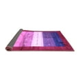 thumbnail image 2 of Ahgly Company Indoor Round Abstract Purple Contemporary Area Rugs, 4' Round, 2 of 4