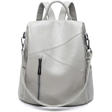 Women's Stylish Waterproof Anti-Theft Backpack - Daypack with Multiple Compartments, Durable PU Leather Rucksack for Travel and Work