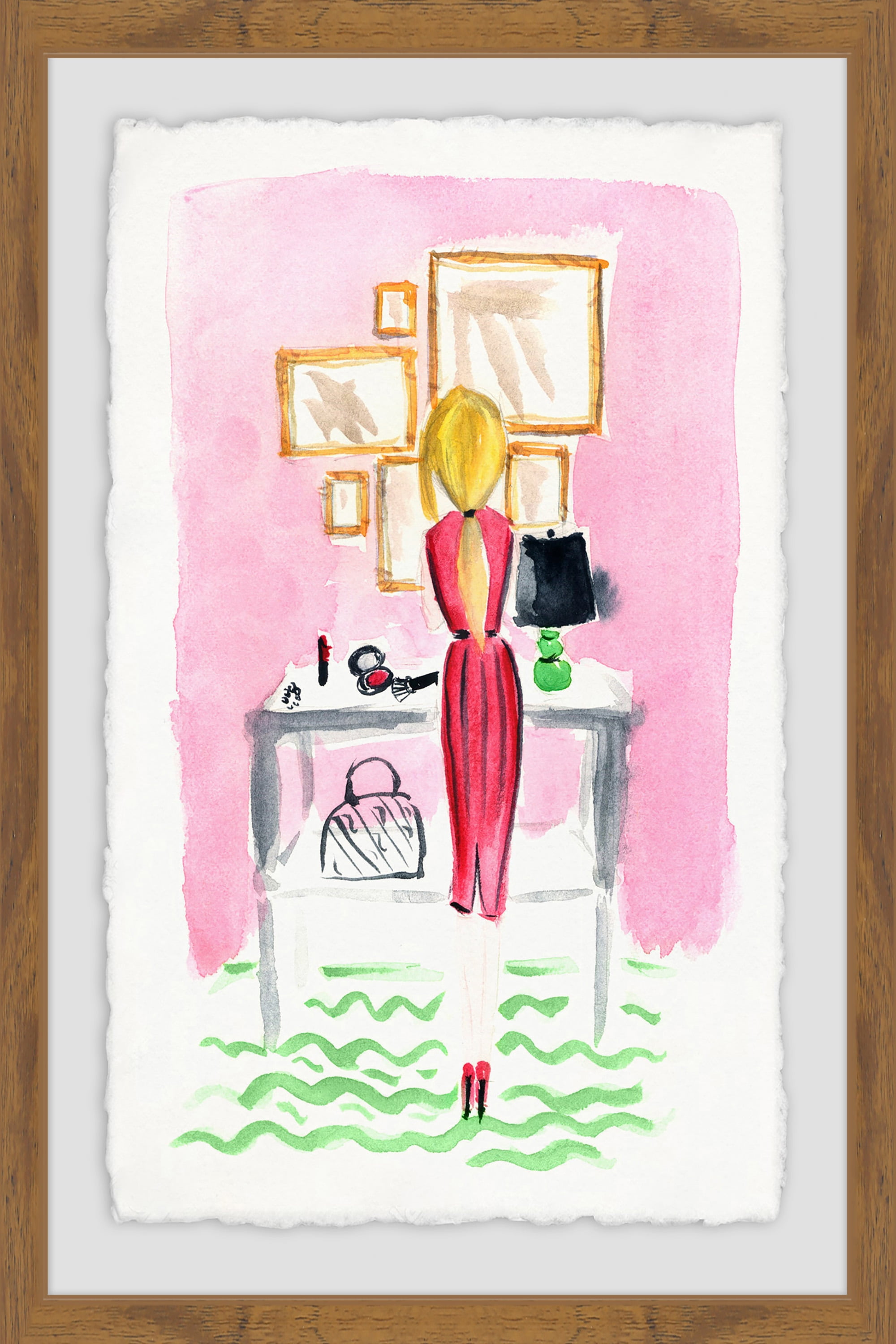 Getting Ready Framed Painting Print
