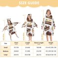 thumbnail image 4 of FORMRS Wearable Blanket Hoodie with Sleeves for Kids Cozy Flannel Sweatshirt, White Cakes Pattern, 4 of 7