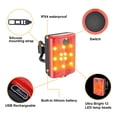 thumbnail image 2 of paquetes de luces traseras para bicicleta, luces traseras ultra brillantes recargables por USB, opción de modo de 4 luces, luces traseras para bicicleta seguras para casco de bicicleta, 2 of 5