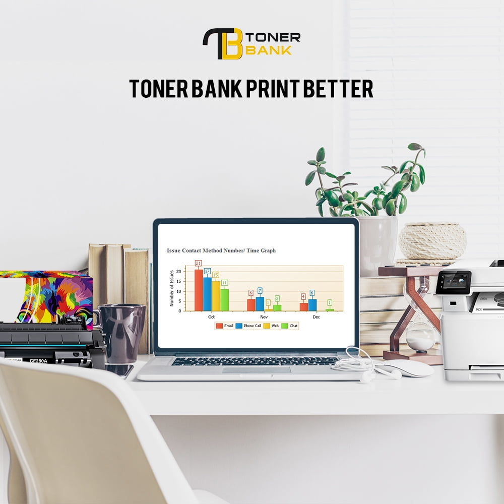 80A Laserjet Toner Cartridge Black CF280A Compatible for 80A 80X CF280A CF280X LaserJet Pro 400 M401a M401d M401n M401dn M401dne M401dw MFP M425dn M425dw Printer Ink (Black 4-Pack)