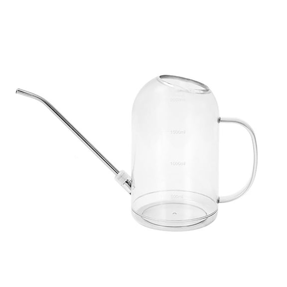 Extra Long Spout Watering Can with 2 Liter Capacity Durable Lightweight Garden Design Ergonomic Handle for Controlled Indoor Outdoor Irrigation