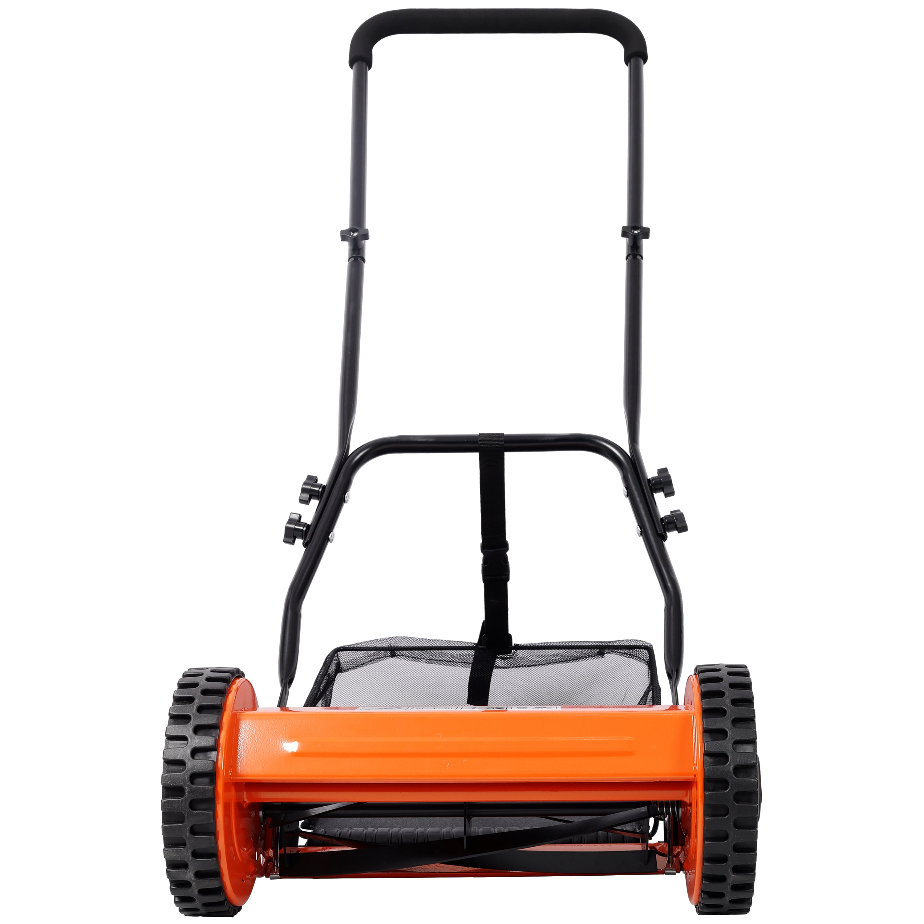14-Inch 5-Blade Push Reel Lawn Mower with Grass Catcher