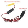 CIYISON 1 Set USB to 6V Power Supply Cord AAA Dummy Battery Eliminator ...