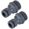 thumbnail image 5 of G1/2 Male Thread Garden Hose Tap Nipple Adapter - 2pcs Irrigation Tool, 5 of 5