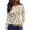 Orange, variant on Ladies Easter Bunny/Egg Print Casual Slit Hem T-Shirt, Round Neck Long Sleeve Loose Top for Women, Fashion Comfortable Blouse for Festive Wear,Pink S