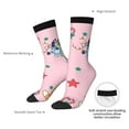 thumbnail image 4 of Masiiu Bluey Pattern Adult Crew Socks, Breathable Color-Block Mid-Calf Socks, Comfortable for Daily Wear and Sports, 4 of 6