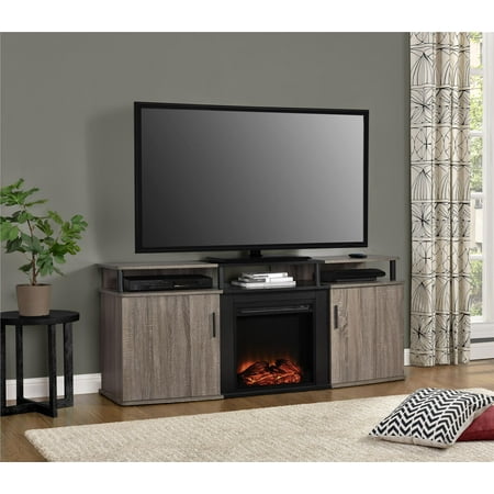 Altra Furniture Carson 65" Fireplace TV Stand for TVs up to 70" and 135 lbs