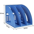 thumbnail image 2 of Desk File Organiser File Rack Holder Triplicate Sturdy Desktop Document Cabinet Rack Plastic Frames, 2 of 5