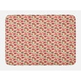 thumbnail image 1 of Floral Bath Mat, Abstract Design Flowers and Berries with Leaves on Champagne Backdrop Print, Plush Bathroom Decor Mat with Non Slip Backing, 29.5" X 17.5", Multicolor, by Ambesonne, 1 of 2