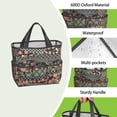 thumbnail image 4 of Garden Tool Bag,Pioneer Flower Floral Print Pattern Garden Tool Organizer,Garden Gifts,Waterproof Multi-Pocket Garden Tool Storage 11.8x5.5x11.4 Inch(Tools NOT Included), 4 of 6