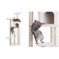 thumbnail image 3 of Armarkat 68-in Cat Tree & Condo Scratching Post Tower, Ivory, 3 of 7