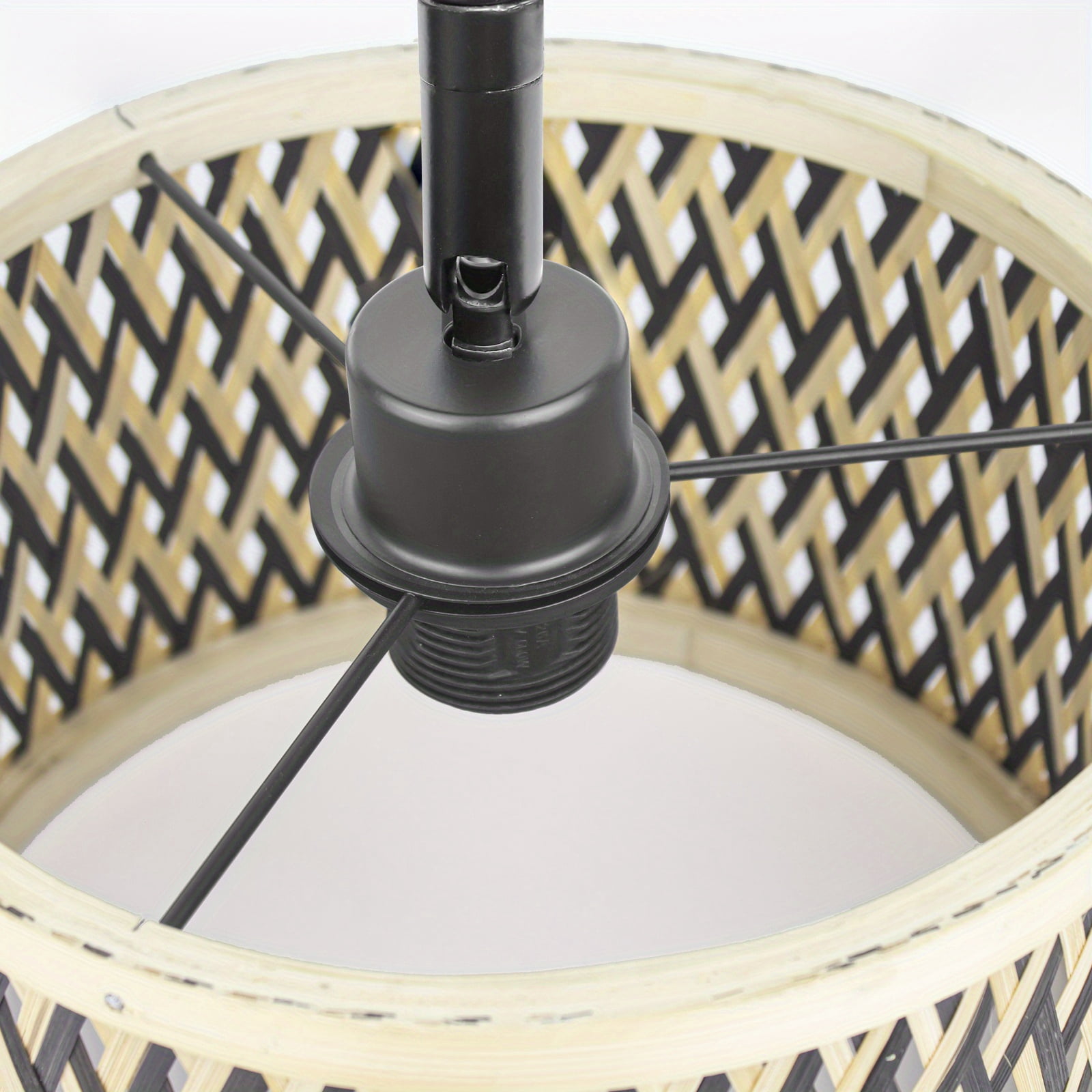 ArcoMead Modern Floor Lamp, Stylish Floor Lamp with Adjustable angle Lampshade, Rattan Boho Tall Standing Lamp for Living Room Bedroom Offfice