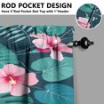 thumbnail image 2 of Tropical Leaves 3-Piece Kitchen Curtains Set Kitchen Curtains Sets with Valance for Windows Rod Pocket Machine Washable Kitchen Decor Decorations (54"x18"+2x27.5"x24"), 2 of 6