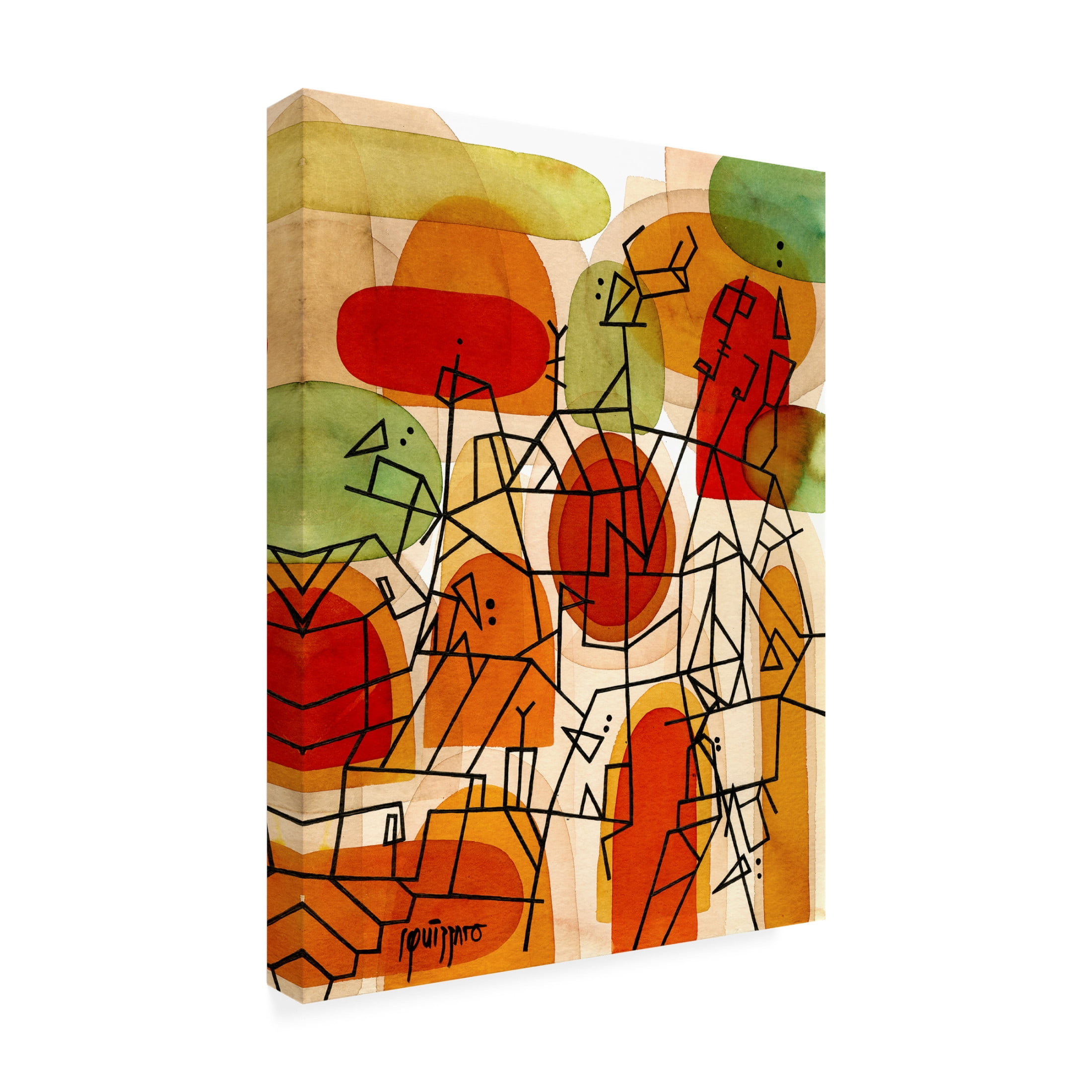 Canvas Wall Art - Antony Squizzato 'Fools Day' Wall Art for Living Room, Bedroom, or Office Décor by Trademark Fine Art - 18 x 24 Inches