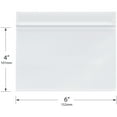 thumbnail image 2 of Plymor 6" x 4" (Pack of 100), 4 Mil Heavy Duty Zipper Reclosable Plastic Bags, 2 of 5
