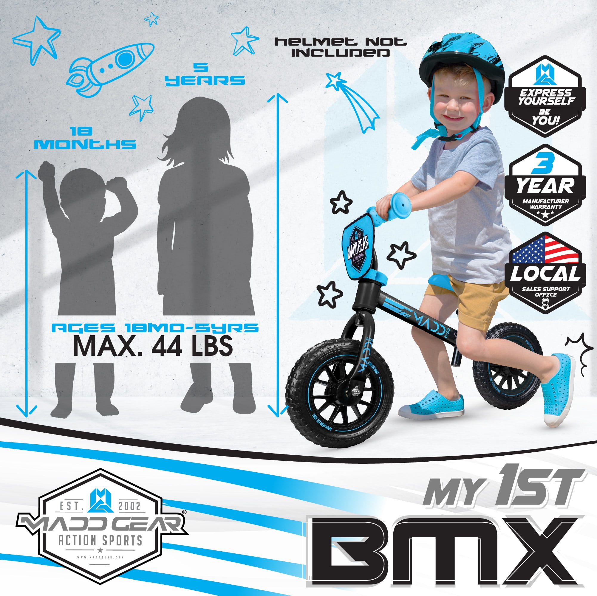 Madd Gear 10 inch Lightweight Balance Bike for Jordan Ubuy