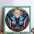 thumbnail image 2 of Hilo Algodón Ecológico Bordado Punto Cruz Mariposa Impreso 11CT 40x40cm, 2 of 9
