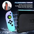 thumbnail image 3 of Protective Hard Case for Switch 2 (2025), PC Grip Cover for Joy Con, Detachable JoyCon Controller Protectors-Shockproof& Scratch-Resistant Console Shell, 6 Thumb Grips - Purple Green, 3 of 6