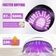 thumbnail image 2 of Lámpara de uñas LED UV de 220 W, luz UV para esmalte de uñas en gel con 57 cuentas de lámpara, 4 ajustes de temporizador y pantalla táctil LCD, sensor automático, luz de uñas profesional Lámpara de uñ, 2 of 5