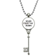 thumbnail image 1 of Collar Colgante de Llavero Vintage Never foget para estudiante profesor Plata M, 1 of 3