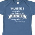 thumbnail image 4 of Inktastic Injustice Anywhere is a Threat to Justice Everywhere Martin Luther King Jr. Boys or Girls Baby Bodysuit, 4 of 5