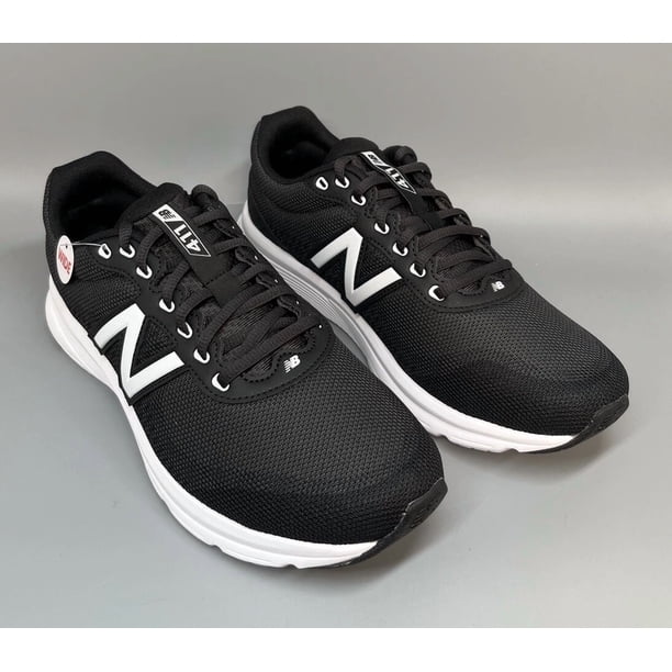 New Balance 411 Wide Fit Walking Shoes Mens Sneakers Black White M411LB2 New