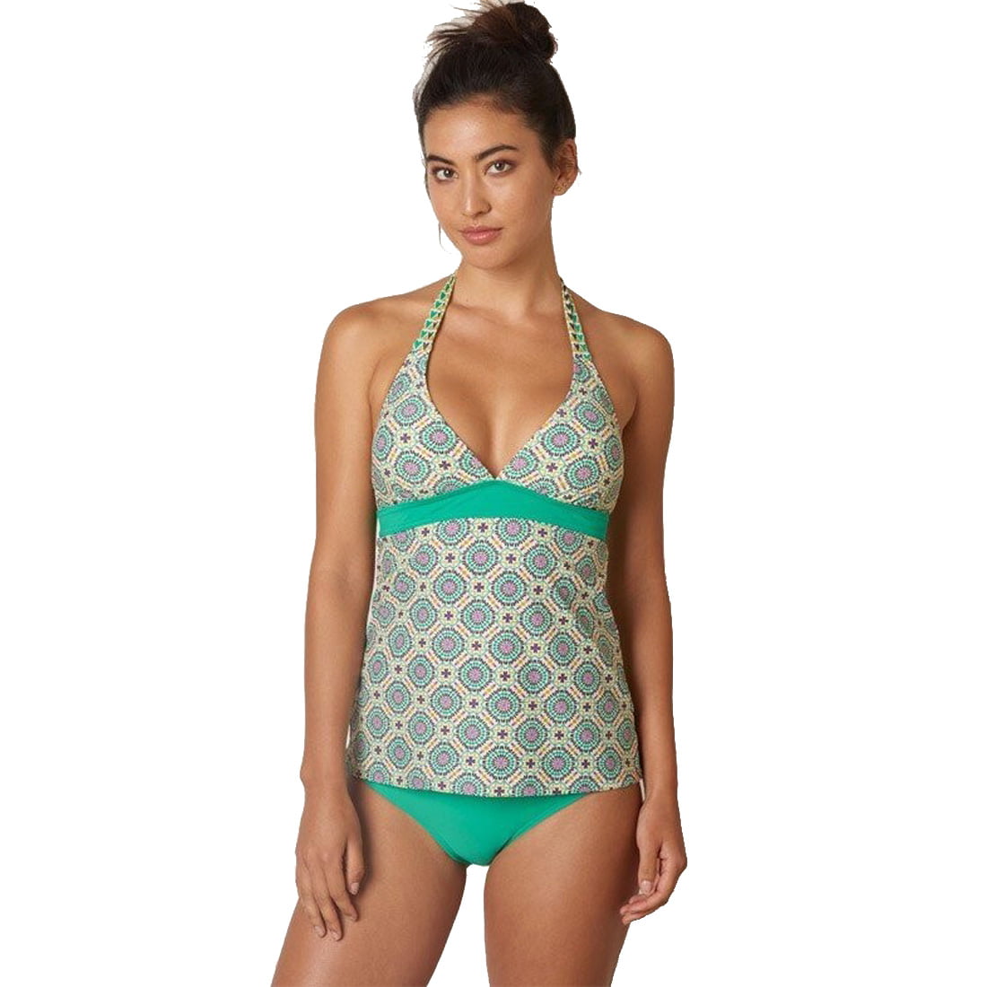 prAna Woman Prana Tankini Cargo Green Lahari Size XS swimsuit beach Swimwear Clothing 