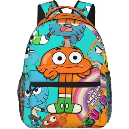 Gumball Backpack Cartoon Lightweight Casual Travel Backpacks The Amazing Anime World Of Gumballs Unisex