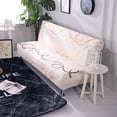 thumbnail image 3 of MesaSe Futon Sofa Slipcover Elastic Armless Sofa Cover Furniture Protector Folding Sofa Bed Slipcover For Sofa Bed Without Armrests  Size  Black Triangle, 3 of 6