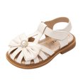 thumbnail image 2 of Willtoo Girls Closed-Toe Sandals Summer Bow Dress Shoes for Toddler/Little Kid, 2 of 7