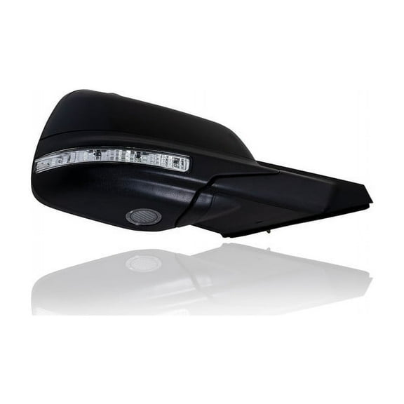 Door Mirror - Compatible/Replacement for '16-19 Ford Explorer - Powered, Heated With Signal Lamp/Blind Spot/Memory, Unpainted - Right Hand - Passenger - GB5Z17682MDPTM