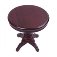 thumbnail image 2 of 2X Table Ronde Miniature en Bois 1/12, 2 x Table Ronde, Acajou, 2 of 8