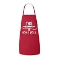 thumbnail image 1 of FASCIINO - Cute This is How I roll Chef Apron with Two Front Pockets, 1 of 1