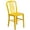 Yellow, variant on Maklaine Metal Vertical Slat Back Dining Side Chair in Yellow