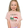 thumbnail image 2 of Olive Loves Apple Santa Promoted Me to Big Sister Christmas T-Shirt for Baby and Toddler Youth Girls Holiday Outfit Peach Shirt 18 Months, 2 of 5