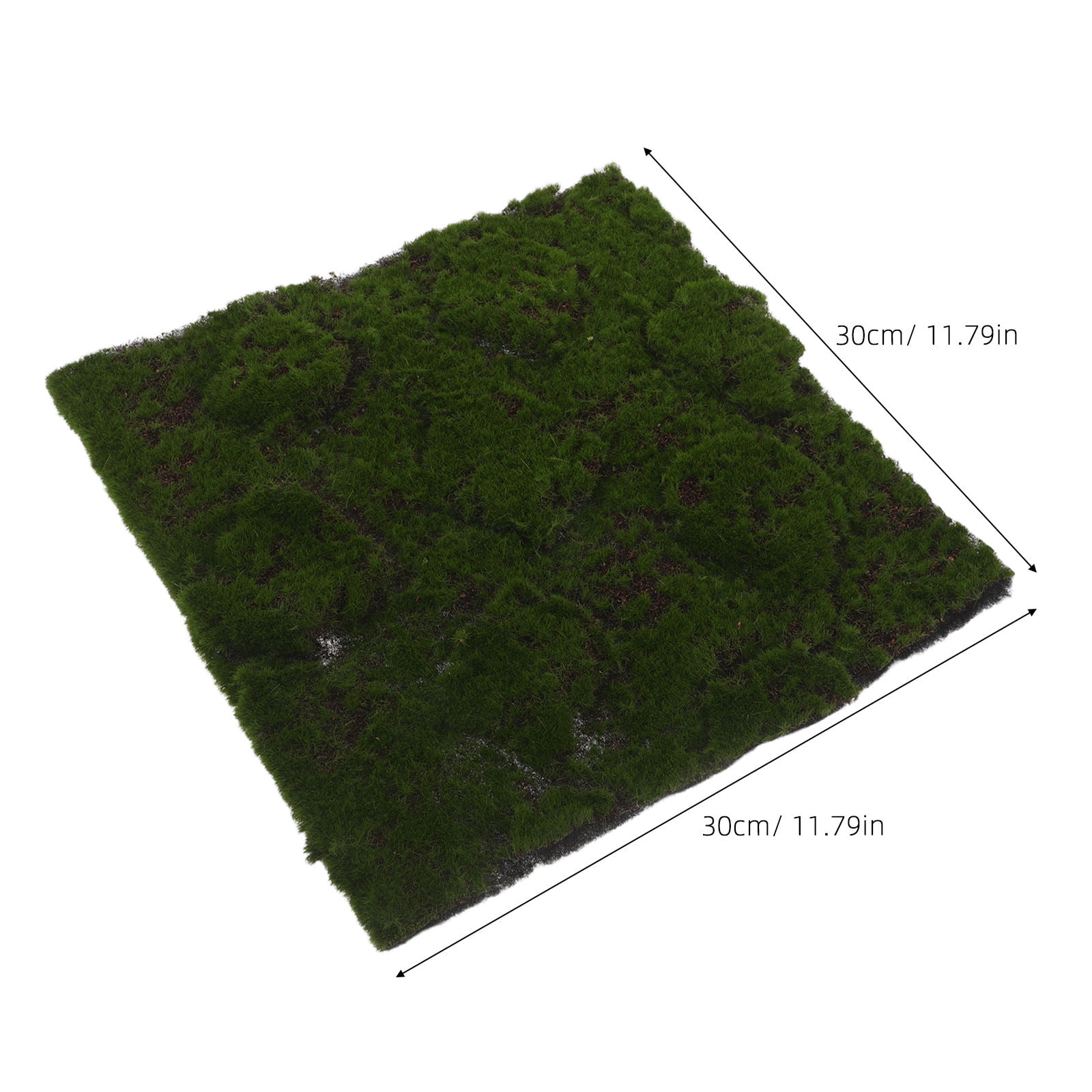 DEEPCRAFF Realistic Artificial Moss Grass Mat for Home Decor, Green Faux Moss Rug for Indoor Outdoor Decoration