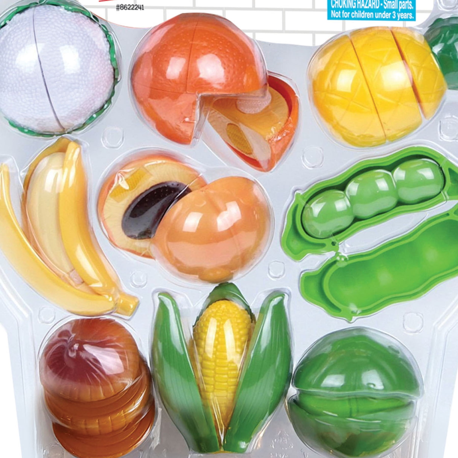 Small World Toys Pretend Play Fruit and Vegetable 9-Piece Set