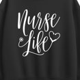 thumbnail image 2 of Instant Message - Nurse Life - Women's Oversized Fleece Crew Sweatshirt, 2 of 4