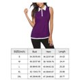 thumbnail image 7 of ADREAMLY Women Golf Shirts Sleeveless Tennis Polo Shirt Zip Up Sports Tank Tops, 7 of 7