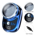thumbnail image 4 of Mini afeitadora eléctrica de viaje para hombre recortadora inalámbrica sin dolor tamaño de bolsillo azul, 4 of 4