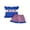 Blue, variant on BemeyourBBs Toddler Baby Girls 4th of July Outfit Patriot Independent Day Clothes Fly Sleeve Embroidery American Flag Bow T Shirt Tops with Plaid Shorts Set Toddler Baby Girl Summer Outfit