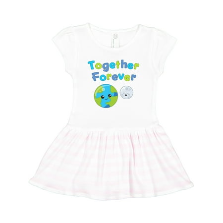 

Inktastic Together Forever-Earth and Moon Gift Toddler Girl Dress