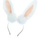 thumbnail image 2 of Diadema con orejas de conejo de peluche, bonita diadema para el pelo para juegos de rol, fiestas, cumpleaños, 2 of 9
