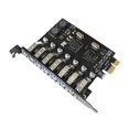 thumbnail image 1 of Tarjeta de expansión USB PCI-E de alta velocidad 7 puertos 3.0 Adaptador PCI Express HUB JShteea El nuevo, 1 of 2