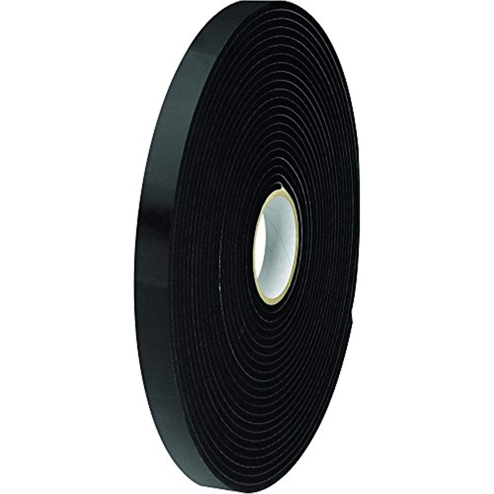 Tape Logic Double Sided Foam Tape 1/2" X 36 Yard (1/16" Thick Black) (2 Pack)