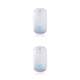 thumbnail image 4 of Tholdsy Ratón recargable para ordenador portátil, compatible con Bluetooth, V5.0, receptor inalámbrico, luz azul, repuesto, modos dobles plateados Plata Modos dobles 2piezas, 4 of 6