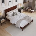 thumbnail image 4 of AFI Pasadena Full Solid Wood Low Profile Platform Bed in Walnut, 4 of 13